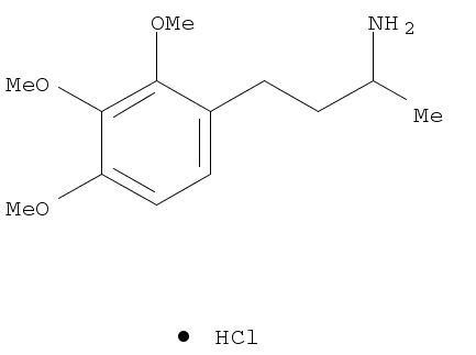 53581-68-3,4-(2,3,4-trimethoxyphenyl)butan-2-amine hydrochloride,Benzenepropanamine, alpha-methyl-2,3,4-trimethoxy-, hydrochloride, (+-)-;4-(2,3,4-trimethoxyphenyl)butan-2-amine hydrochloride;